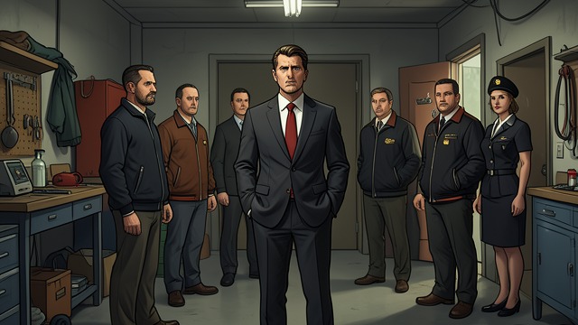 Garage Introductions from "Taxi Driver". Garage Introductions A guarded workplace At the garage, Travis faces skeptical questions about his service history, health, and willingness to work nights.