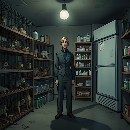 The Animal Cruelty Thread from "Kay Scarpetta". This flow follows the investigation of Jake Loudin’s pet businesses and their connection to the killer’s medical access.