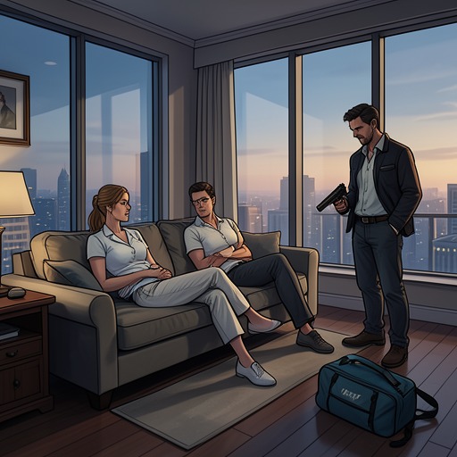 The Penthouse Hostage Crisis from "Kay Scarpetta". This flow traces the final confrontation in which Morales turns Berger’s home into a controlled crime scene.