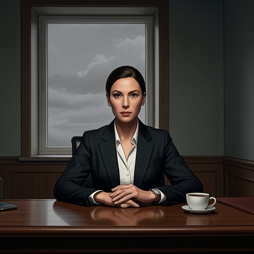 Berger’s Emotional Reawakening from "Kay Scarpetta". This flow traces Jaime Berger’s movement from controlled isolation after divorce toward intimacy and moral risk.