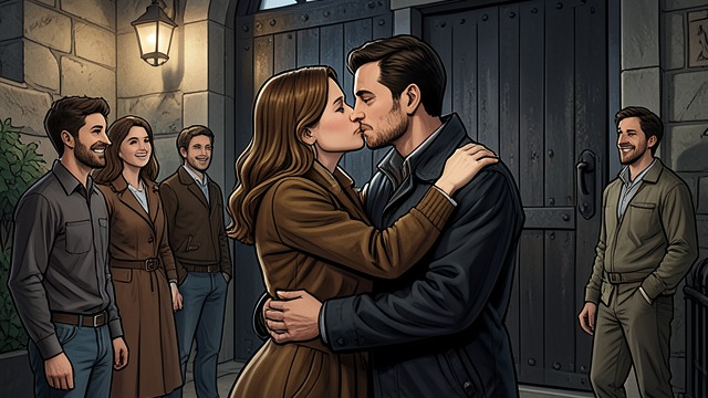 The Reunion from "Venom". The Reunion An Unrestrained Welcome Becky rushes to George and wraps herself around him, kissing him before introducing him to her mother and friends.
