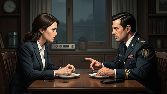 The Breakup at Dinner from "Afterburn". The Breakup at Dinner Old arguments return Pamela challenges Magruder about the Navy's purpose and the burden of deployments.