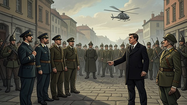 The Peace Ceremony Is Attacked from "Afterburn". The Peace Ceremony Is Attacked Diplomacy collapses into violence The assassination attempt interrupts the handover, and Dmitriev's coup turns political…