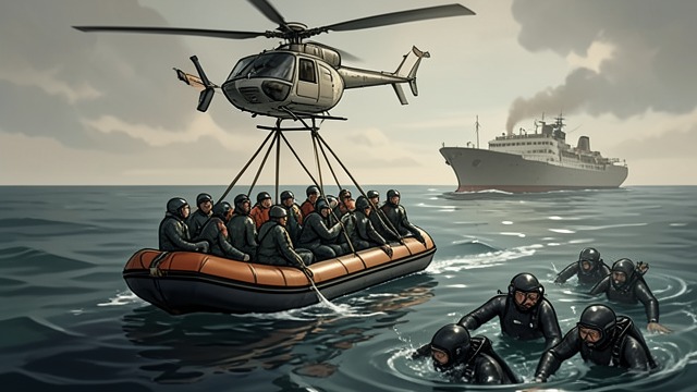 Rescue Prevents Retaliation from "Afterburn". Rescue Prevents Retaliation Americans return to the wreck The Orlando surfaces nearby and American helicopters lower life rafts and lift survivors from the…