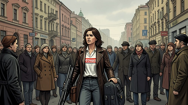 A Reporter Arrives from "Afterburn". A Reporter Arrives Coverage follows the deployment Pamela Drake arrives in Yalta to report on the peace initiative and the accidental shootdown.
