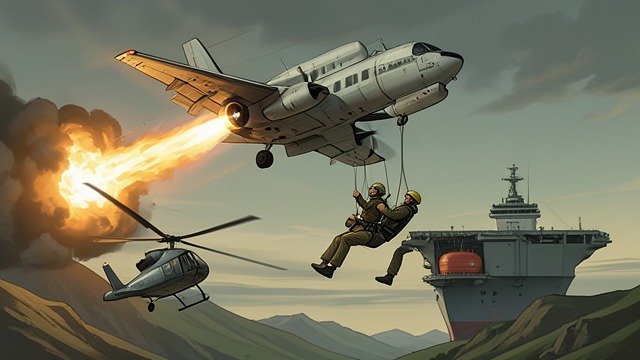 Flynn Ejects Over the Sea from "Afterburn". Flynn Ejects Over the Sea Damage forces a decision Antiaircraft fire hits Joyce Flynn's Tomcat while she attacks the blocking force.