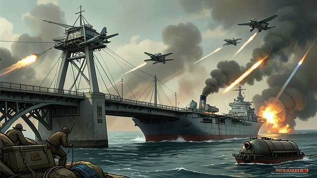 Rules Give Way to Combat from "Afterburn". Rules Give Way to Combat Hostile launches are confirmed Russian aircraft attack the bridge, the tanker, and American aircraft.