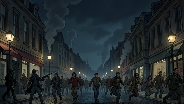 The Broadcast Records Suffering from "Afterburn". The Broadcast Records Suffering Civilians enter the national picture Drake reports from a city where armed patrols, burning buildings, and frightened residents…