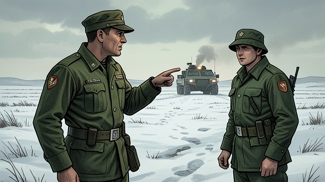 An Order to Leave from "Afterburn". An Order to Leave Magruder sends Flynn to the carrier He orders Flynn to return to the ship and fly rather than remain in the ground party.