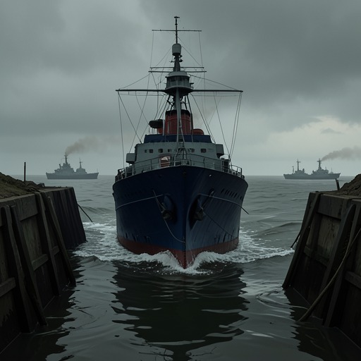 The Carrier Enters the Black Sea from "Afterburn". This flow traces the carrier group's passage into a confined and politically volatile sea, where a peacekeeping mission rapidly becomes a military trap.