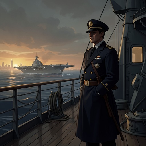 Dmitriev's Defeat and Asylum from "Afterburn". This flow traces Dmitriev's evolution from a proud but constrained fleet commander to the defeated opponent who seeks refuge aboard an American carrier.