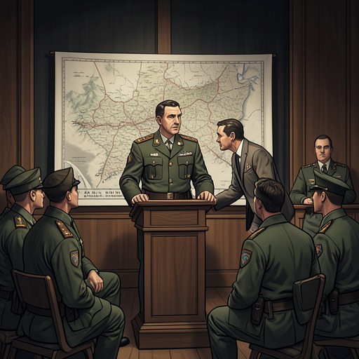 The Meaning of Duty from "Afterburn". This flow traces how the characters distinguish duty from obedience, ambition, protection, and the political uses of military service.
