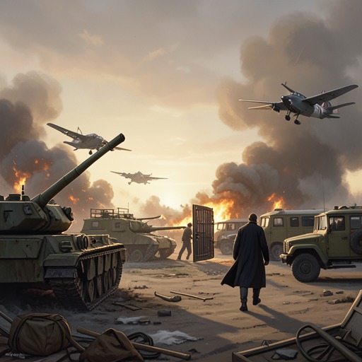 The Battle of Kerch from "Afterburn". This flow traces the final military contest over access to the Kerch area, from the Russian attack on a vulnerable carrier to the eventual breaking of the…