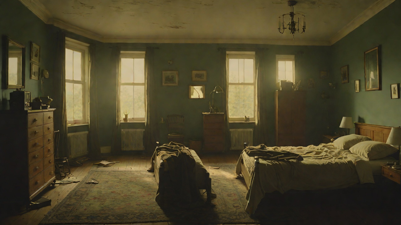 Bedroom as World from "Lady in the Lake". Bedroom as World Maddie and Ferdie rarely leave her bedroom, using sex and beer to avoid questions about their lives. The apartment becomes a separate country.