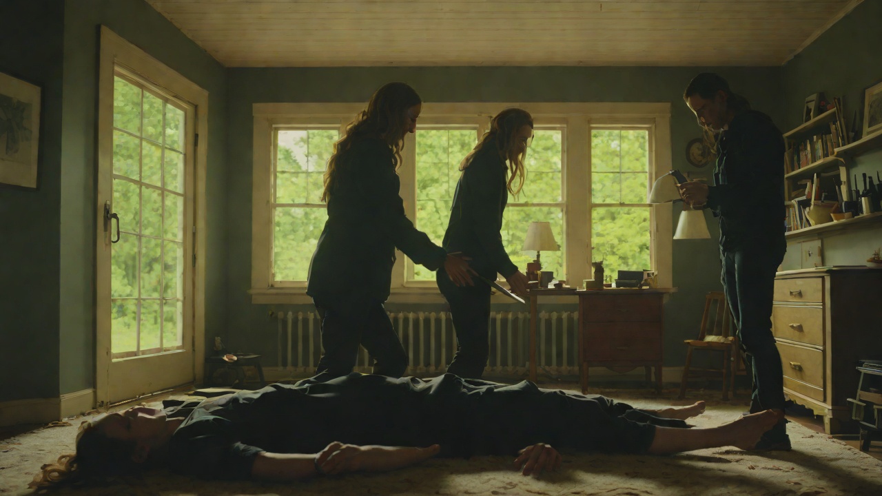 Stabbing and First Person from "Lady in the Lake". Stabbing and First Person Angela Corwin stabs Maddie in the abdomen during a visit to her home.