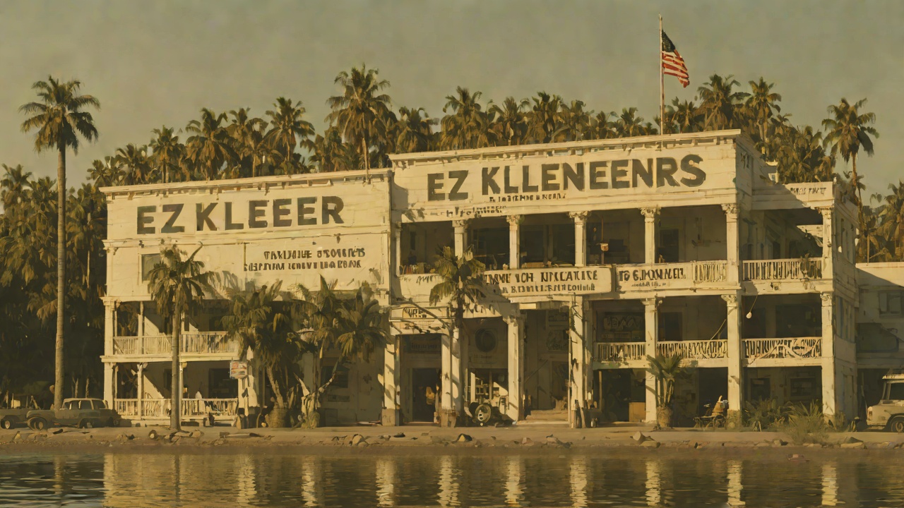 EZ Kleeners Empire from "Lady in the Lake". EZ Kleeners Empire Ezekiel Taylor built five, then six, dry-cleaning locations using the slogan EZ does it.