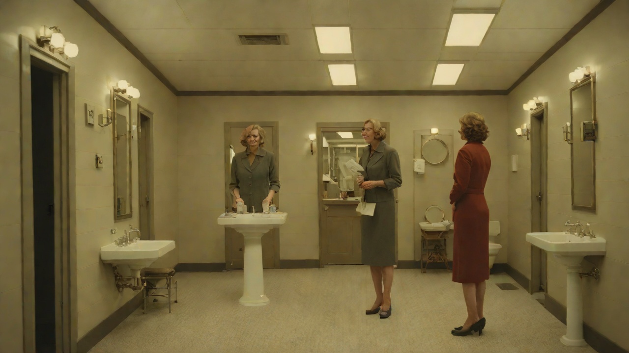 Edna's Ladies Room Test from "Lady in the Lake". Edna's Ladies Room Test Maddie approaches Edna Sperry in the women's restroom and asks how she became a newspaperwoman.