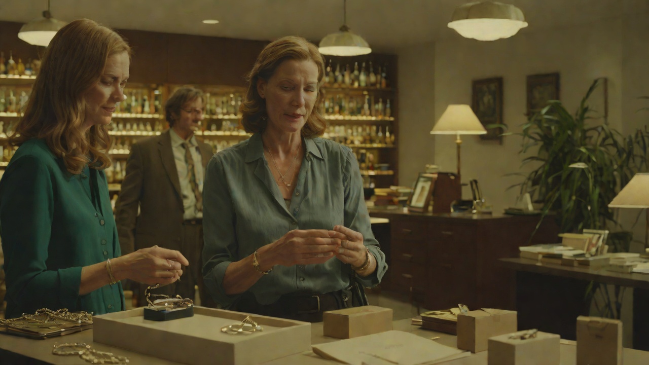Jewelry Store Encounter from "Lady in the Lake". Jewelry Store Encounter Judith Weinstein watches Maddie Schwartz try to sell her engagement ring and immediately recognizes an opportunity.