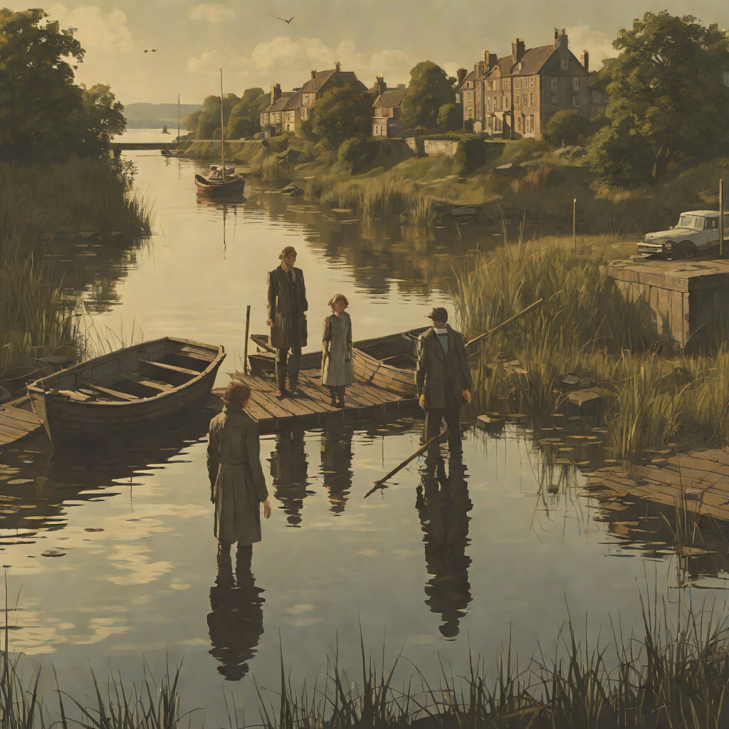 Crime and Punishment from "Lady in the Lake". This conflict flow follows the twists of justice in the Tessie Fine and Cleo Sherwood cases.