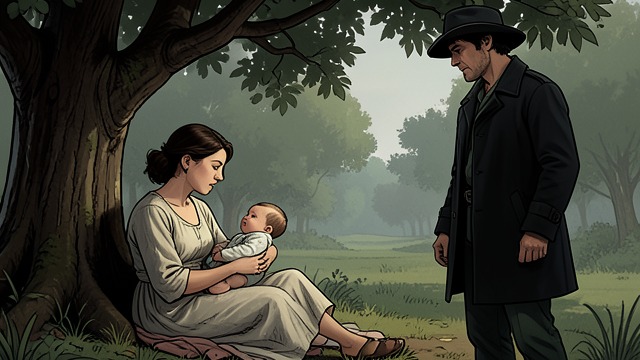 The First Separation from "Hamnet". A Household Divided Agnes gives birth to Susanna in the forest, choosing the shelter of trees over the crowded family home.