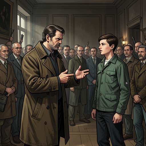 John and His Eldest Son from "Hamnet". This thread traces John’s effort to control his family and business, William’s resistance, and their strained coexistence after the son gains independence.