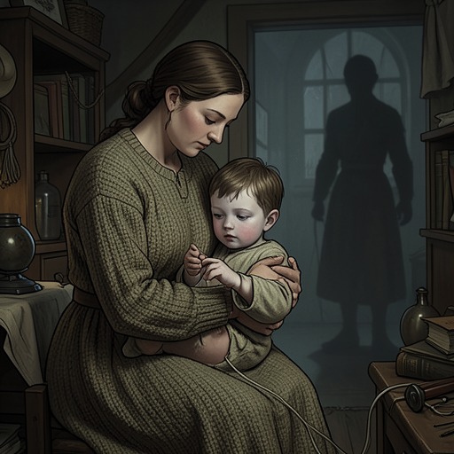 Agnes and Hamnet from "Hamnet". This thread follows Agnes’s attentive, protective bond with Hamnet from childhood care through illness, death, and her continuing search for him.