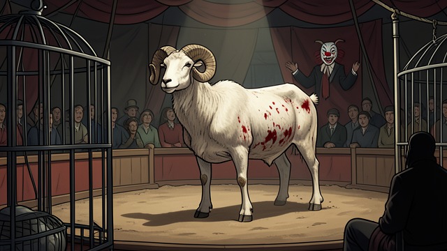 A Ram from the Circus from "Three Bags Full". A Ram from the Circus Violence as training Othello has survived the zoo, a knife-throwing act, and the cruelty of a circus clown.