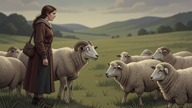 Zora Understands from "Three Bags Full". Zora Understands The meaning of meat breed A ram tells Zora that his flock is meat and that Gabriel is death.