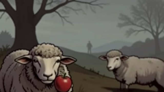 Europe Is Not a Dream Meadow from "Three Bags Full". Europe Is Not a Dream Meadow Hope meets caution The sheep celebrate apples and abundance, while Othello and Sir Ritchfield warn that every pasture contains…