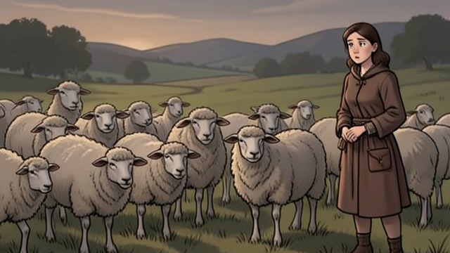 The Unfamiliar Flock from "Three Bags Full". The Unfamiliar Flock Strange bodies and habits Gabriel’s sheep have short legs, little fleece, and anxious eyes.