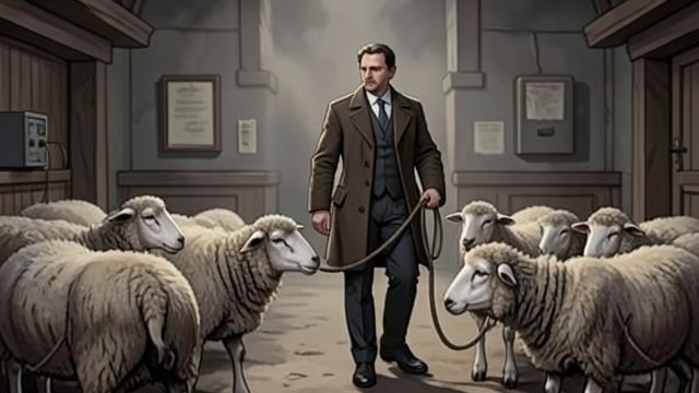 Gabriel Takes Over from "Three Bags Full". Gabriel Takes Over Hope in a new shepherd Gabriel arrives with his own flock, and the sheep initially admire his calm manner and skill with animals.