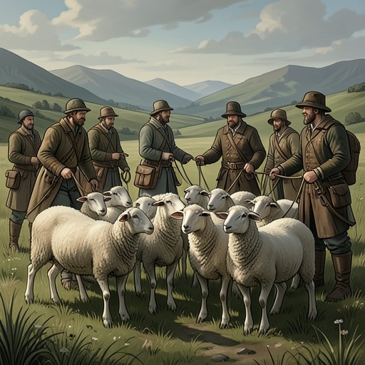 The Sheep Learn to Resist Being Driven from "Three Bags Full". The arrival of Gabriel’s flock turns pasture into contested ground and forces George Glenn’s sheep to organize, adapt, and act together.