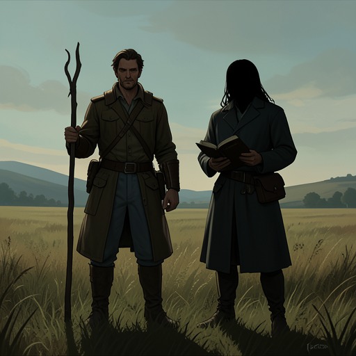 Othello and Melmoth’s Difficult Friendship from "Three Bags Full". Melmoth’s teachings give Othello tools to survive, while Othello’s return to a settled flock tests what their friendship means.