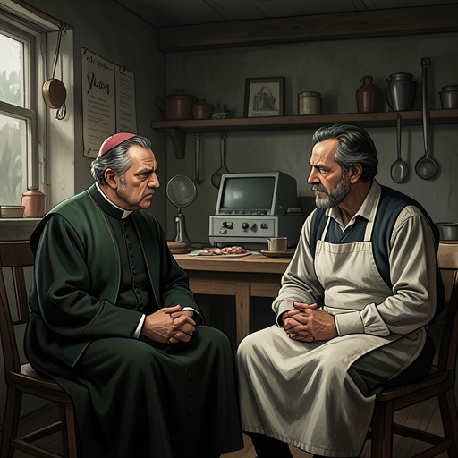 The Wordless Bond Between Ham and Father Will from "Three Bags Full". Ham and Father Will’s private conversation reveals a relationship shaped by an old scandal, shared secrets, and mutual distrust.