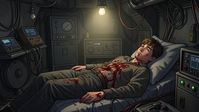 Death in the Propeller Shaft from "Firewall". A Second Victim The Ferry Discovery A mutilated young man is found in the engine room of the ferry from Poland.