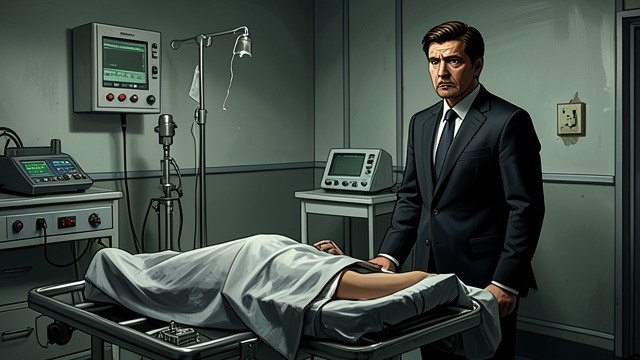 The Relay in the Morgue from "Firewall". A Message in Place of a Body The Substitution Falk’s body disappears from the morgue and an electrical relay is left on the stretcher.