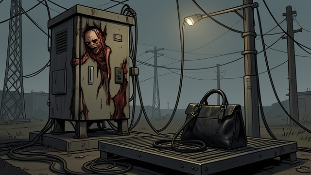 A Death That Silences from "Firewall". At the Power Site Identification Sonja’s body is burned in the substation, and her handbag makes recognition possible.