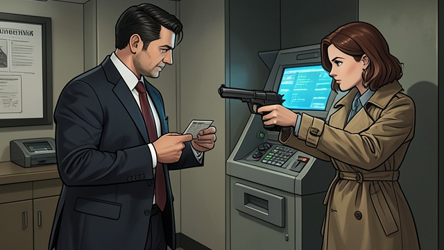 The ATM Confrontation from "Firewall". The Attack Interrupted A Human Trigger Carter forces Wallander toward the cash machine with a card and code, intending to activate the operation.
