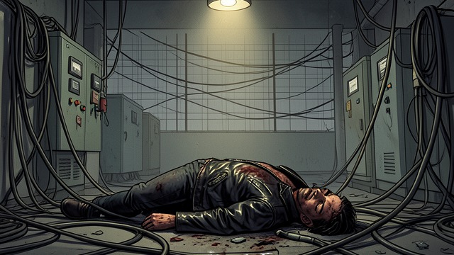 The Blackout Scene from "Firewall". A Body in the Grid The Substation A burned body in the Ystad power substation causes a major outage across Skåne.