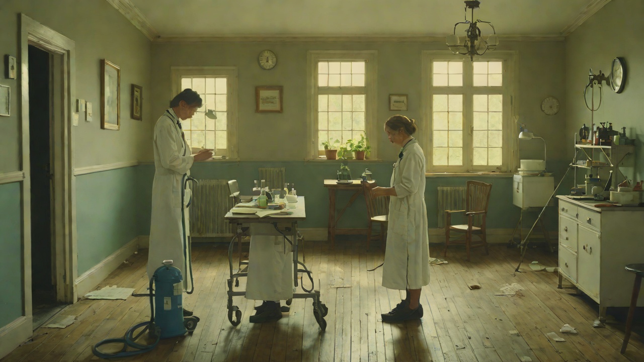 A Doctor Reduced To Cleaning from "The Unlikely Pilgrimage of Harold Fry". A Doctor Reduced To Cleaning The Lost Career Martina trained in a hospital in Slovakia and worked as a doctor, but in England she can only find cleaning work.