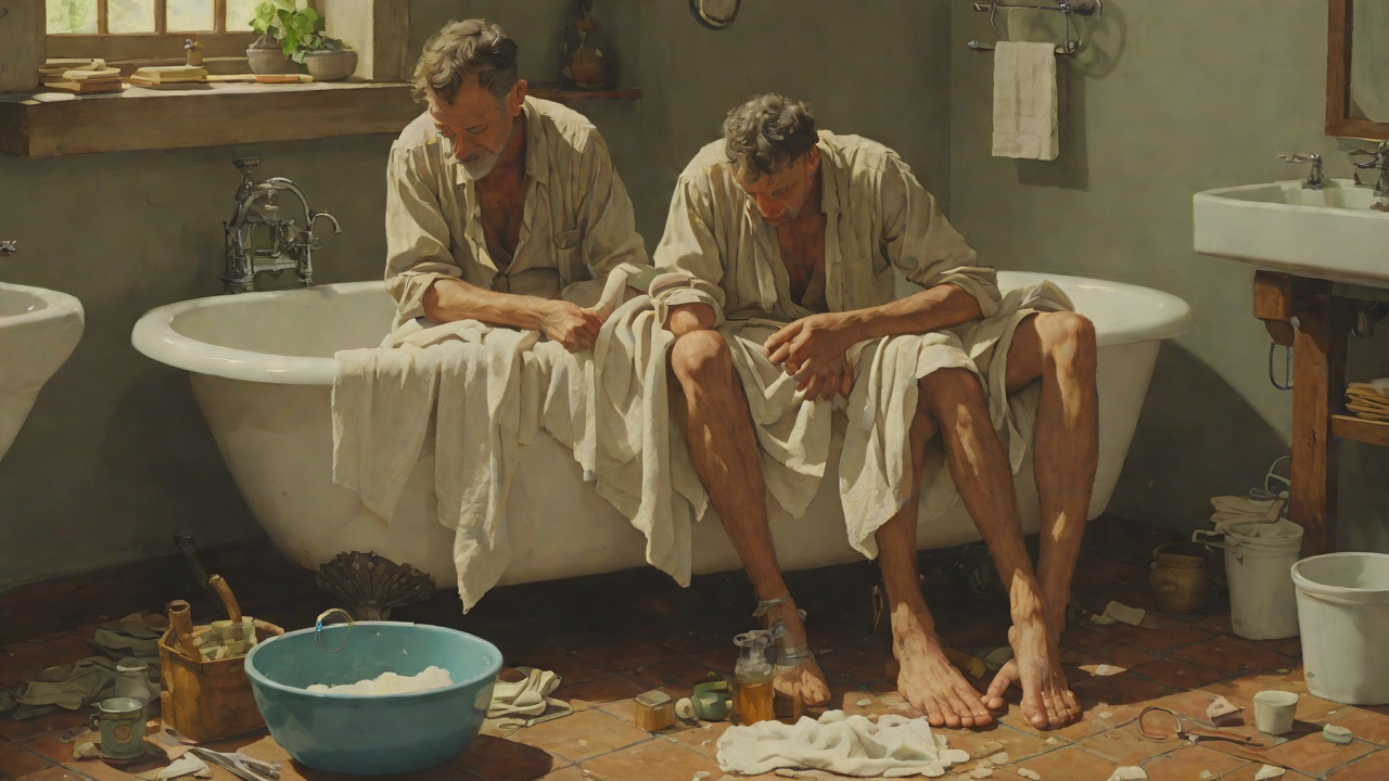 Washing Harold's Feet from "The Unlikely Pilgrimage of Harold Fry". Washing Harold's Feet The Bowl And The Towel Martina arrives with a washing-up bowl, towels and a first-aid box.