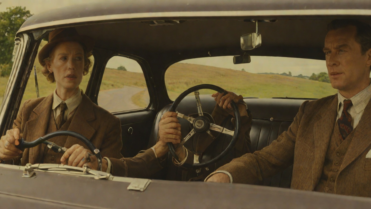 Drives With A Brown Suit from "The Unlikely Pilgrimage of Harold Fry". Drives With A Brown Suit The Passenger Seat Mr Napier orders Harold to drive Queenie to inspect pub accounts.