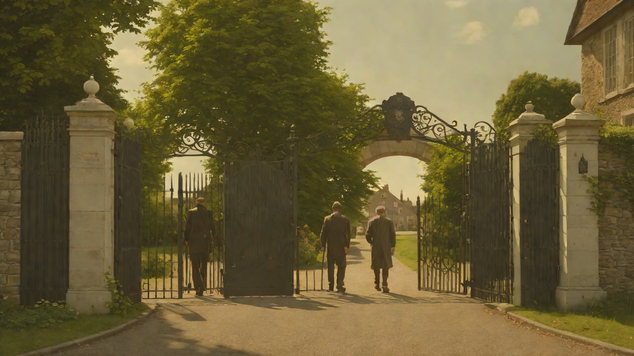 Arrival At The Hospice Gates from "The Unlikely Pilgrimage of Harold Fry". Arrival At The Hospice Gates The Long Road Ends After six hundred and twenty-seven miles, Harold reaches St Bernadine's Hospice.