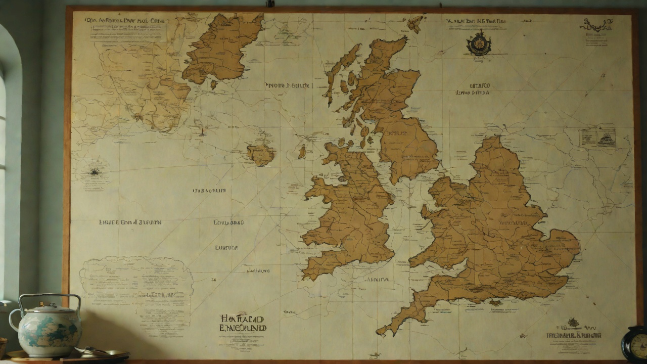 The Map On The Kitchen Wall from "The Unlikely Pilgrimage of Harold Fry". The Map On The Kitchen Wall A Homemade Gift Rex presents Maureen with a giant map of England mounted on a pinboard.