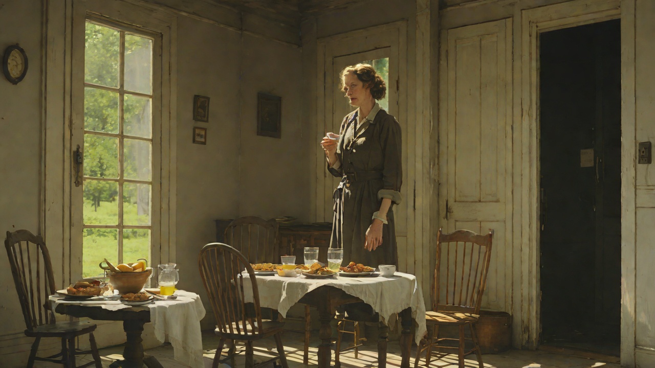 The Woman With Food from "The Unlikely Pilgrimage of Harold Fry". The Woman With Food A Glass Of Water Harold knocks on a stranger's door, nearly unable to speak.