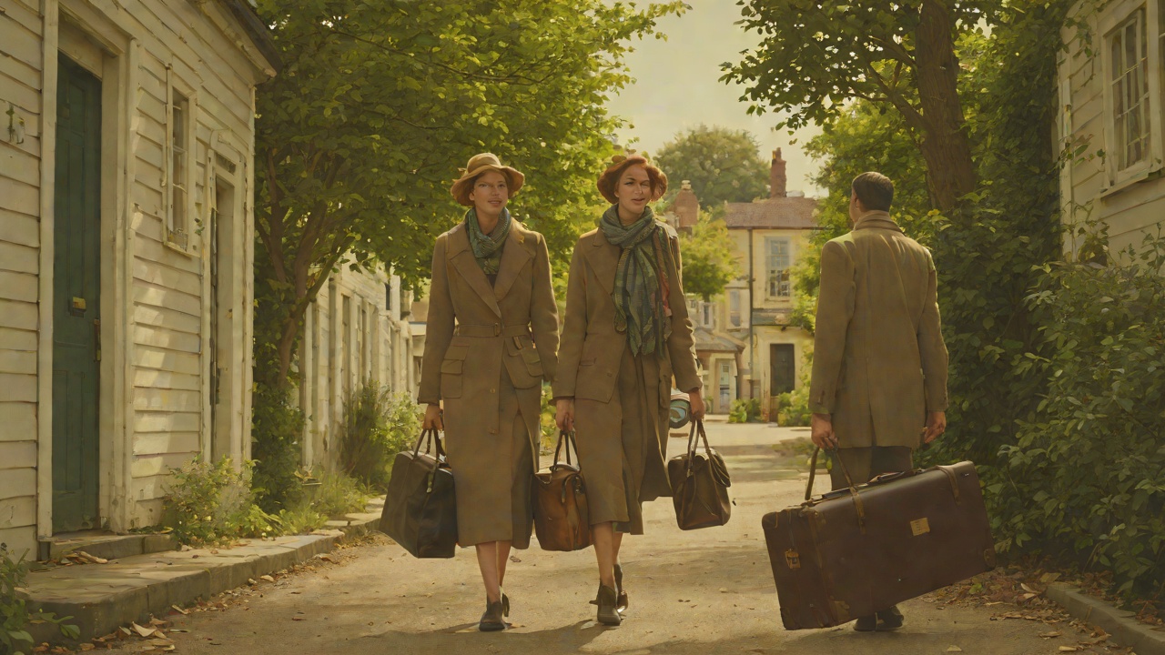 The Day She Left from "The Unlikely Pilgrimage of Harold Fry". The Day She Left The Suitcase At The Door Joan packs a suitcase and wraps a long silk scarf round her neck.