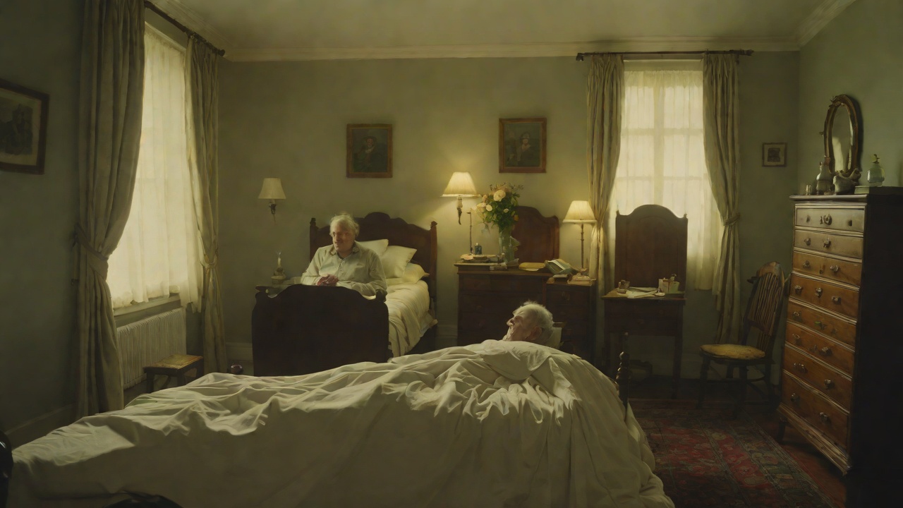 The Farewell In The Hospice from "The Unlikely Pilgrimage of Harold Fry". The Farewell In The Hospice The Wrong Head Harold enters Queenie's room and sees a form beneath white sheets.