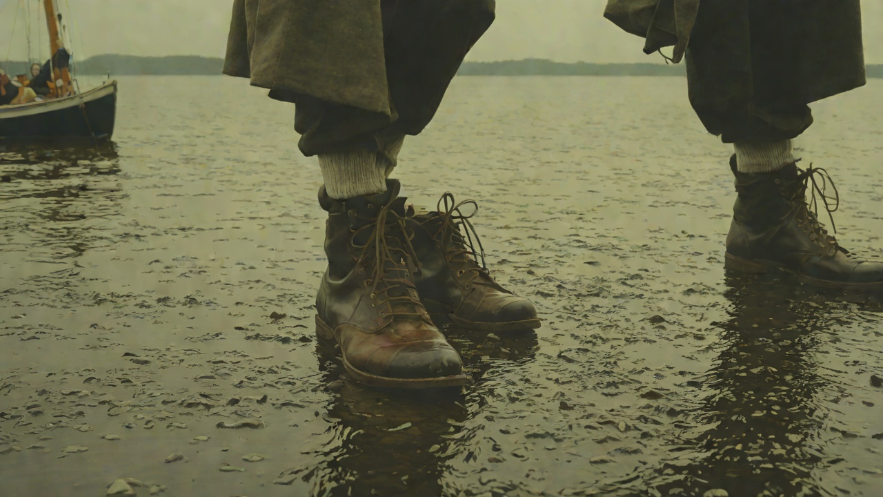 The Pilgrim With Yachting Shoes from "The Unlikely Pilgrimage of Harold Fry". The Pilgrim With Yachting Shoes The Body's Education Harold is broken by blisters, leg pain, rain and hunger.
