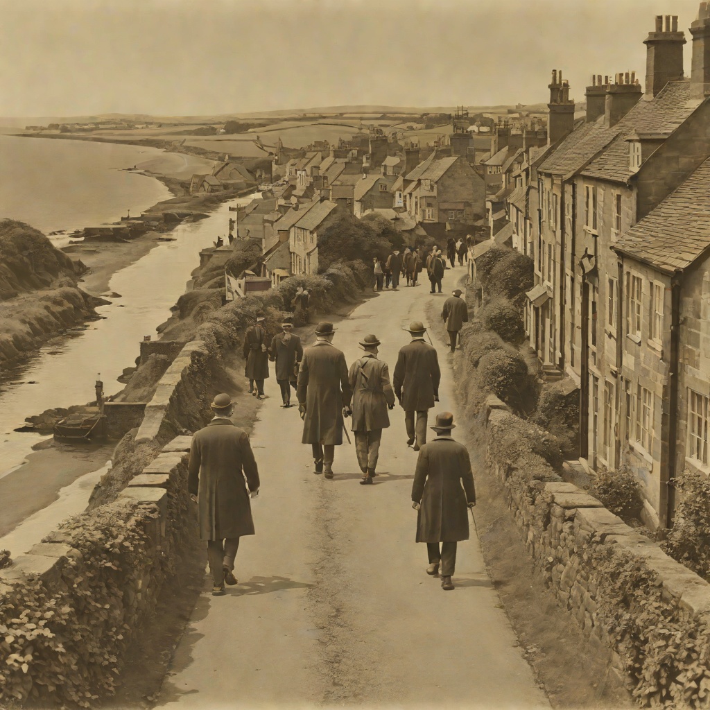 The Walk from Kingsbridge to Berwick from "The Unlikely Pilgrimage of Harold Fry". Harold Fry's physical pilgrimage from his front door to St Bernadine's Hospice, measured in miles, blisters, roads and arrivals.
