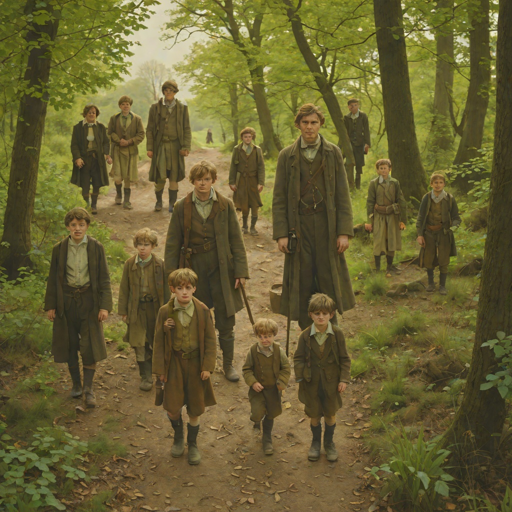 Wilf and the Followers from "The Unlikely Pilgrimage of Harold Fry". The subplot of Wilf, the fragile young follower who joins Harold, learns from him, steals from the pilgrims, and disappears into his own story.